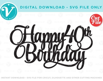 Download Happy 40th Birthday Etsy