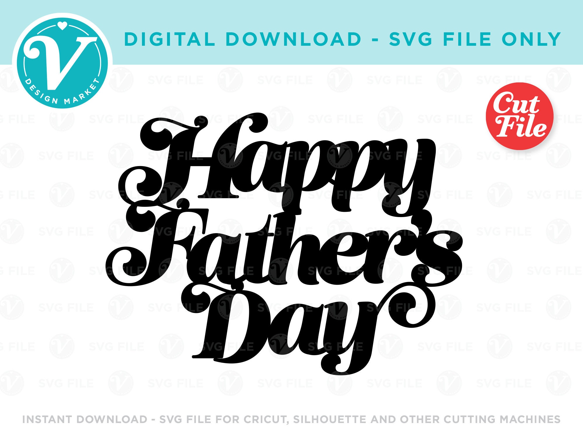 Happy Father's Day SVG file ONLY for Cricut and | Etsy