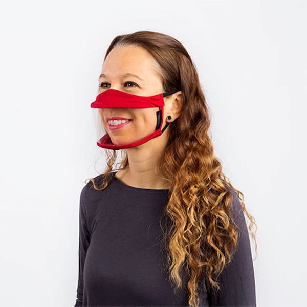 Fully Visible Clear Face Mask, Coach Mask,Teachers, Speech Therapy, Lip Reading, Transparent, Communication, Good ventilation