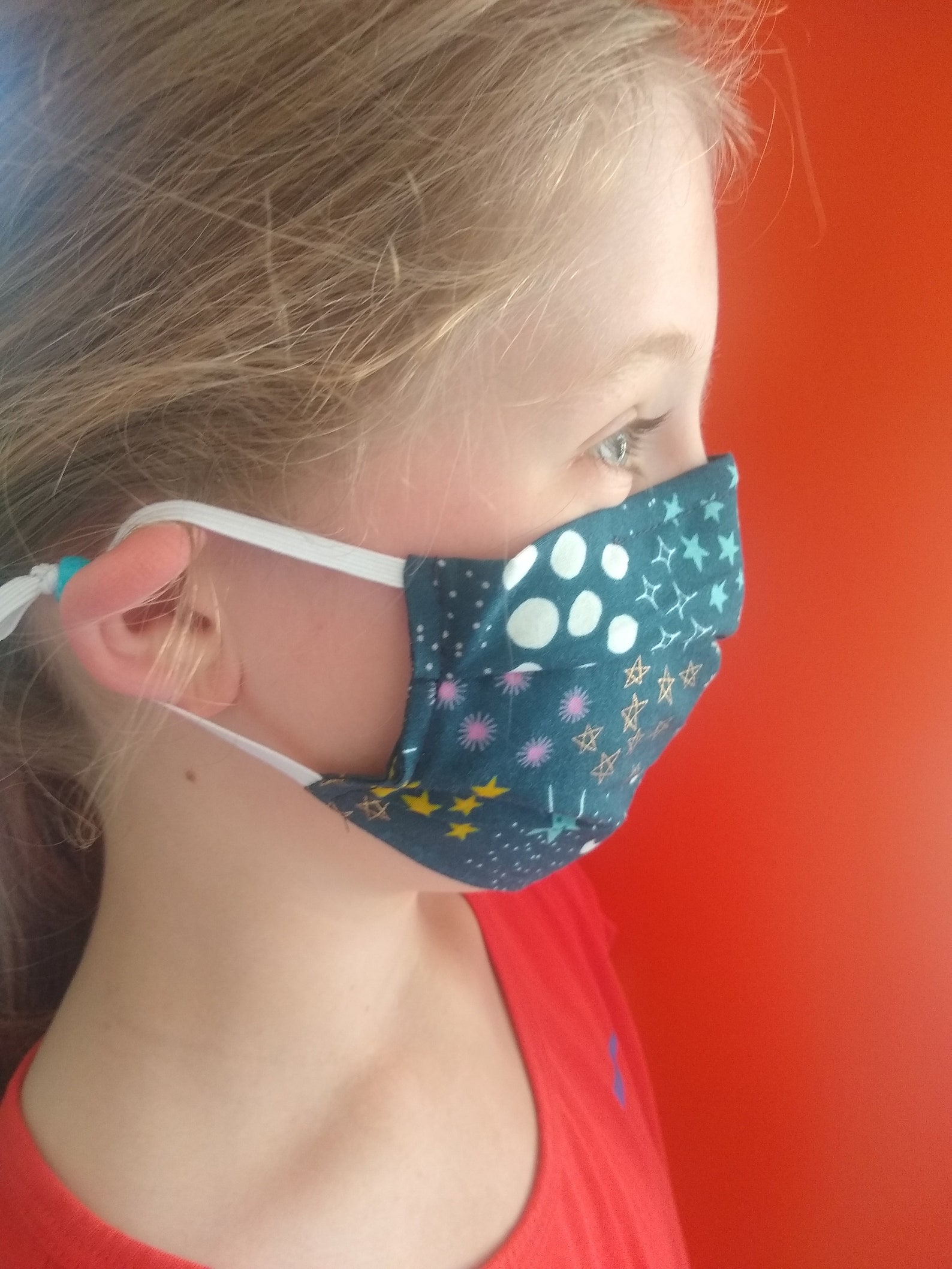 Kids Face Mask/face Covering. 100 Cotton, Pleated Style With Nose Wire and Filter Pocket Etsy