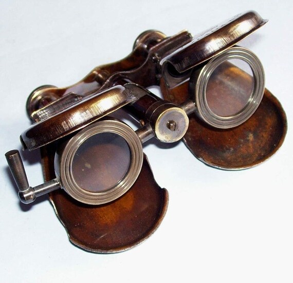Antik Messing Fernglas Maritim Vintage Geschenk Nautisch Monokular Teleskop 
