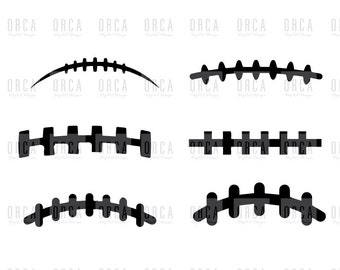 Football Laces Svg Etsy