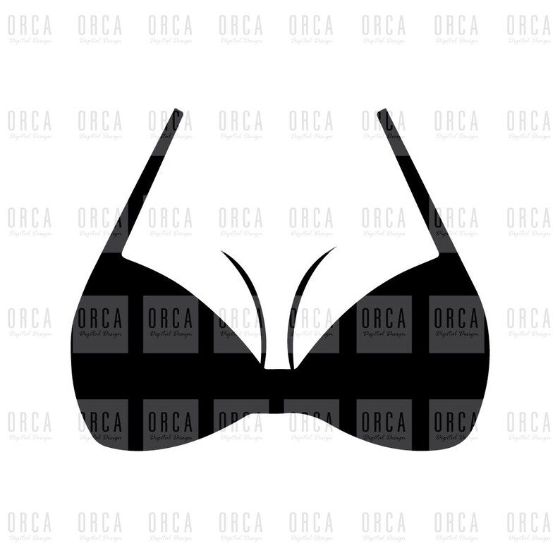 Boobs Svg Bikini-boobs Svgbody Svg2 PNG File Black and | Etsy