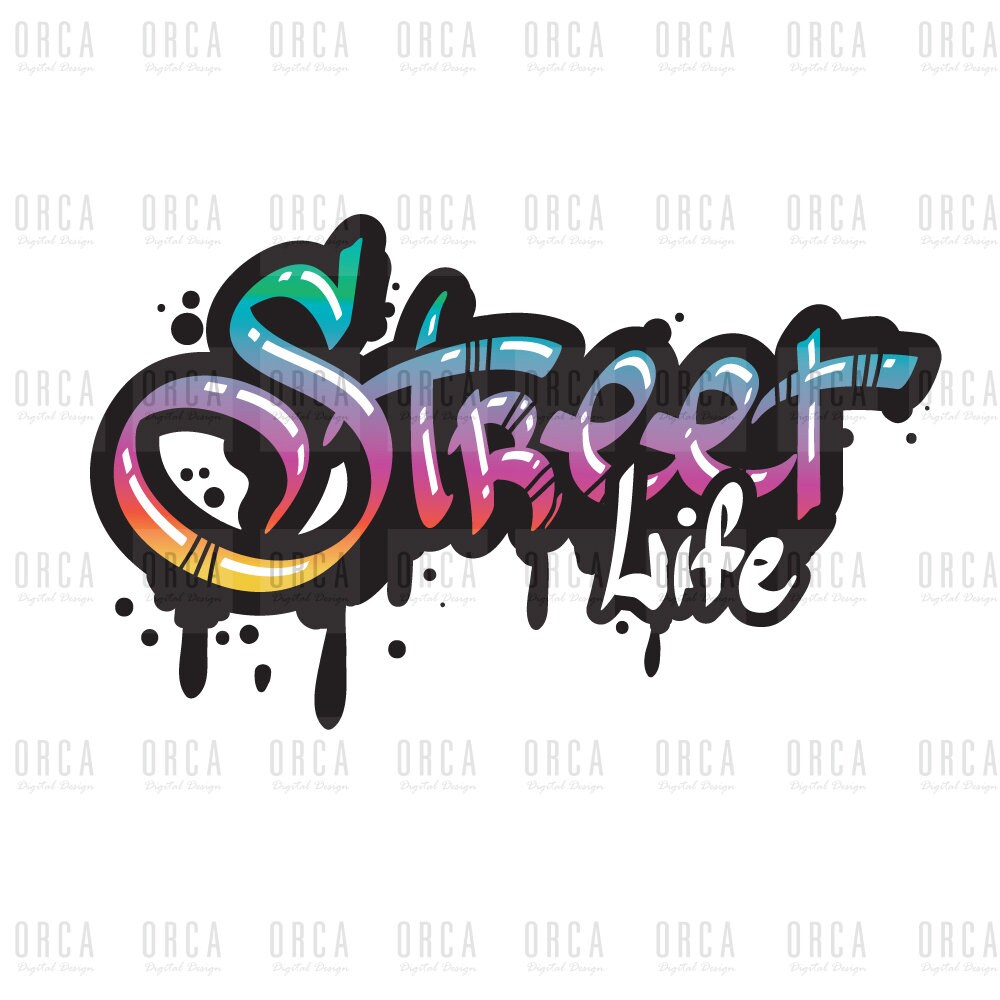 Street Life Png Graffiti Art Spraycan Stree Art Png Digital Etsy