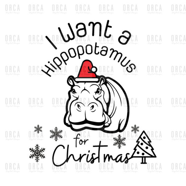 I Want a Hippopotamus for Christmas svg Christmas Svg Etsy I Want a Hippopotamus for Christmas svg Christmas Svg Etsy