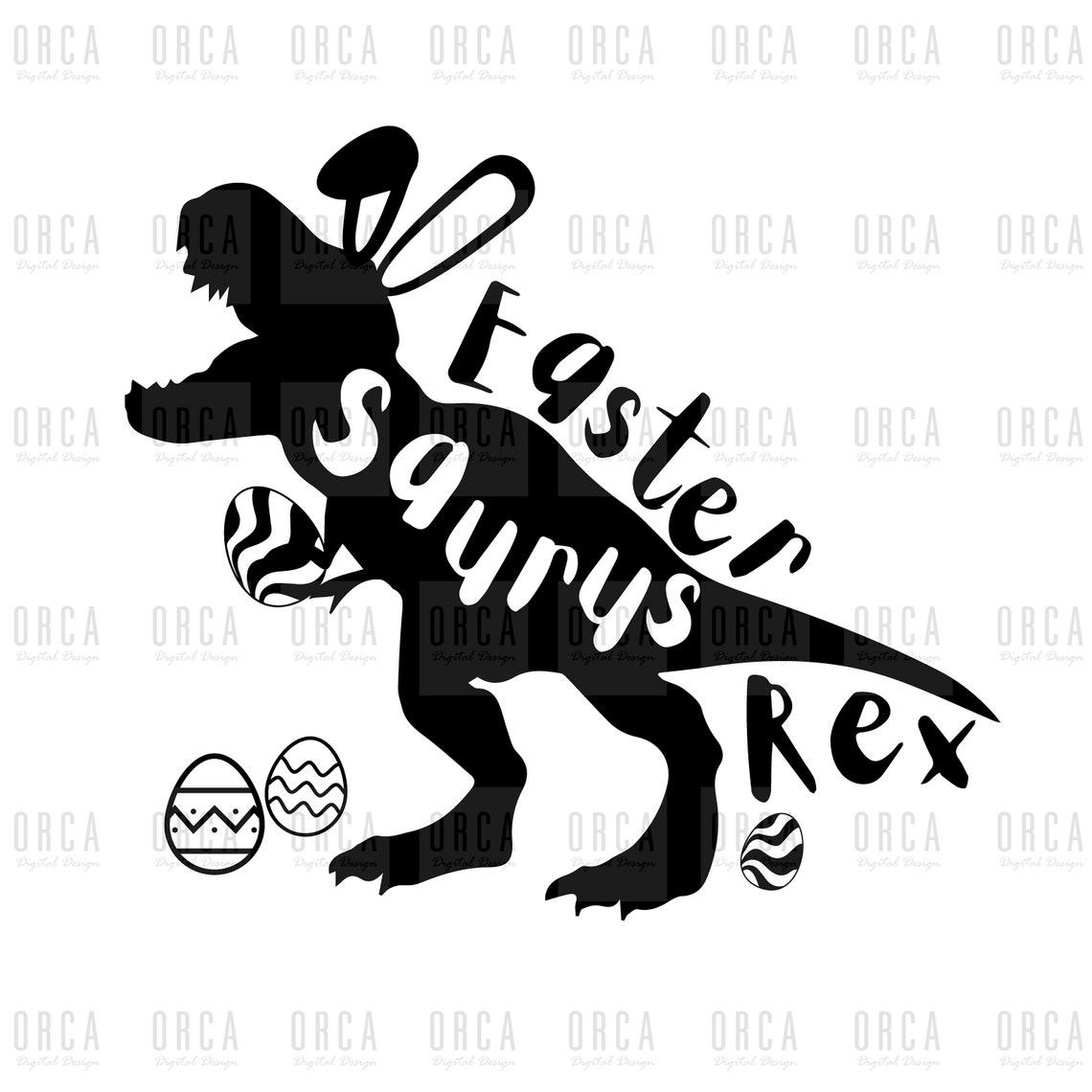 Easter Dinosaur Svg Easter Saurus Rex Svg T-Rex Bunny Svg | Etsy