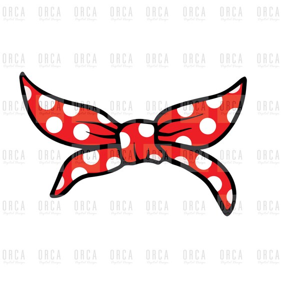 Red bow svg Red bandana svg Bow SVGPNG digital file Etsy