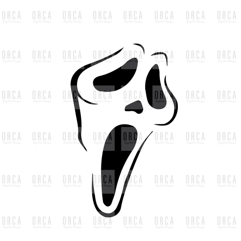 Scream svg Halloween Scream Digital Download Scream Mask | Etsy