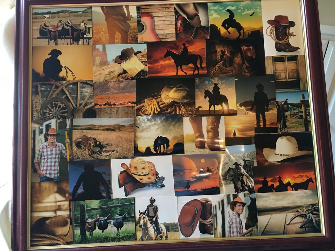 Rope and Ride Western Collage - Etsy