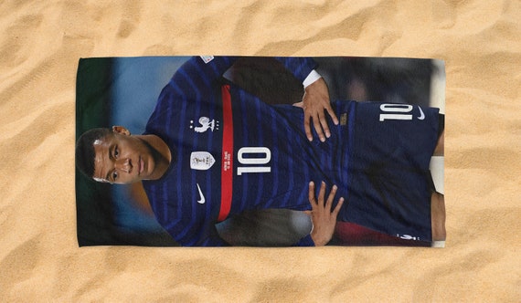 Kylian Mbappe French Football Player Beach Towel Soccer Gift Quick Dry Towel