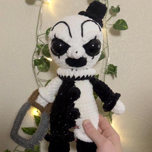 Handmade Crochet Horror Killer Clown - clown - handmade stuffed animal - amigurumi - killer clown - perfect gift for horror lovers - horror