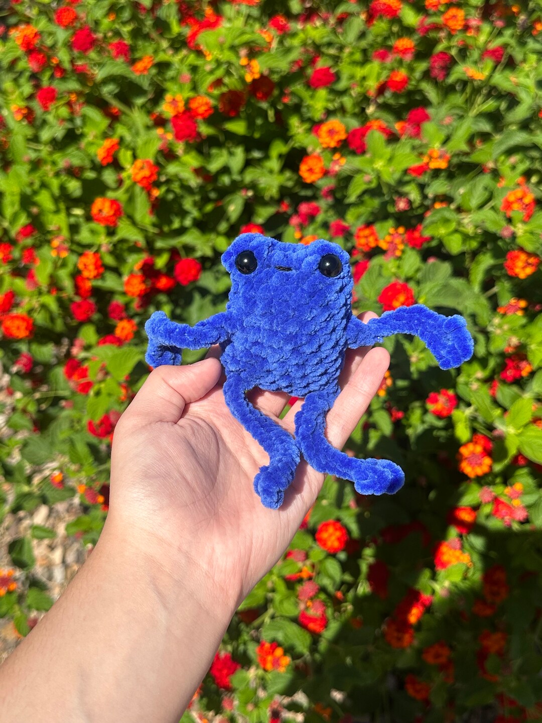 Crochet Longlegged Frog Stuffed Toy Crochet Frog Crochet Stuffed