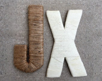 Enorme cuerda letras grandes 12" Decoración de pared Regalo personalizado