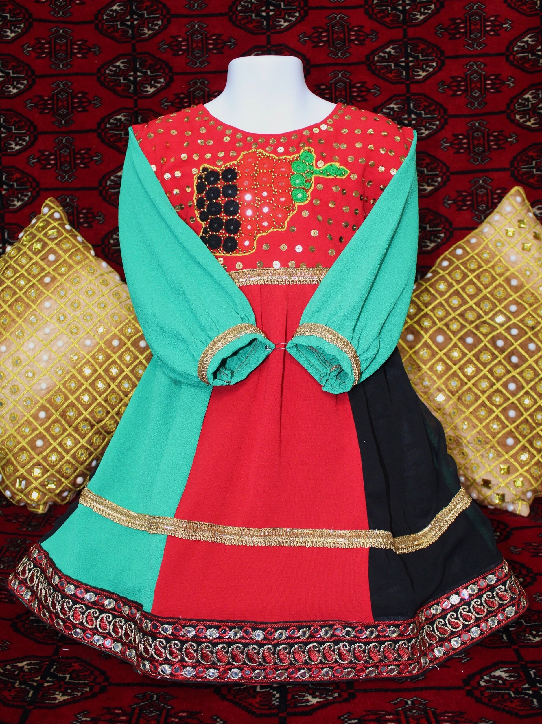 Toddler Girls Afghan Dress