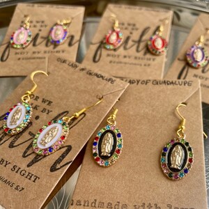 Catholic earrings clearance