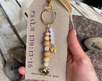 Pro-Life Key Chain | March for Life | Pro-Life Movement | Catholic Jewlery | Support Life from Conception to Natural Death | Pro-Life Merch