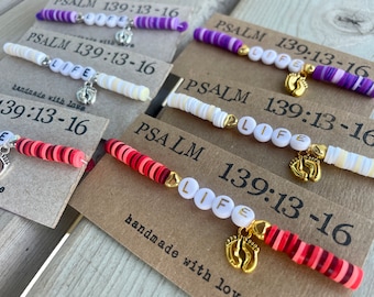 Pro-Life Bracelet | March for Life | Pro-Life Movement | Catholic Jewelry | Support Life from Conception to Natural Death | Pro-Life Merch