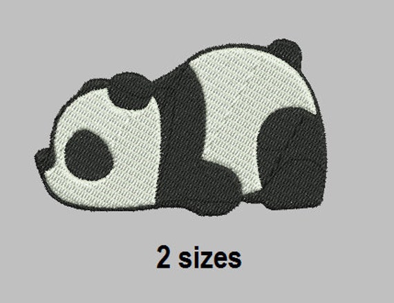 INSTANT DOWNLOAD Mini Embroidery Filled Panda