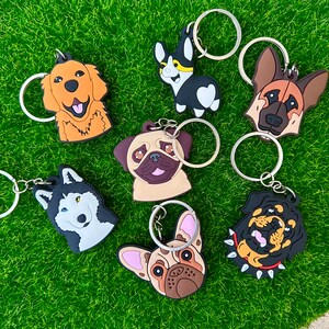 Keychain puppy Dog lover animal keyring souvenir little gift