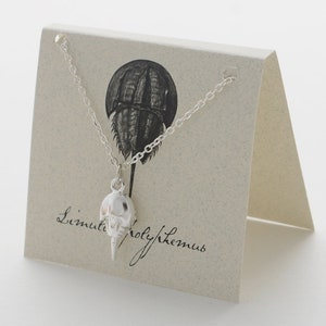 Horseshoe Crab Necklace - silver