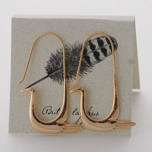 Freebird Earrings - 14k gold over sterling silver