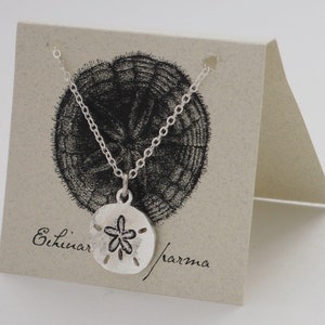 Sand Dollar Necklace - sterling silver plate