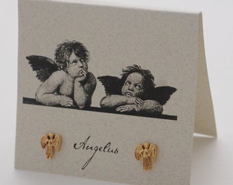 Angel Post Earrings - 14k gold over sterling silver
