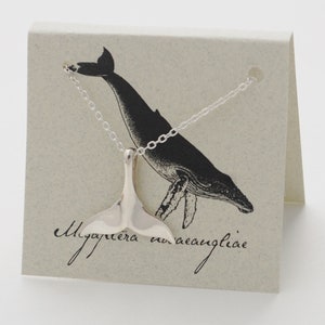 Whale Tail Necklace - sterling silver