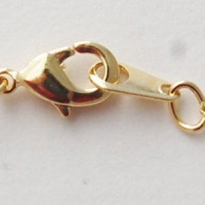 May include: A gold-toned chain necklace with a lobster clasp closure.