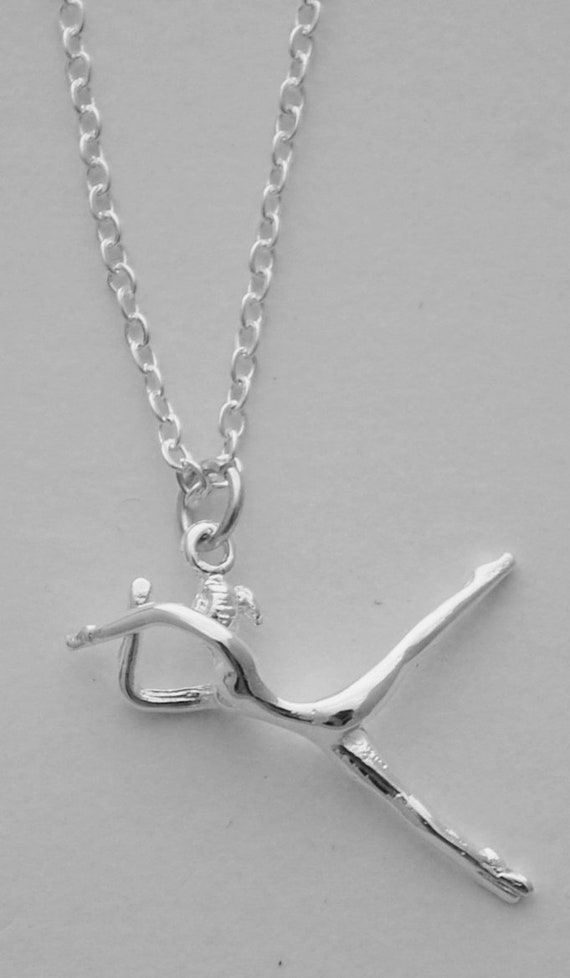 Dancer Necklace - Silver - Etsy