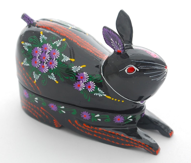 Drawer Lack Rabbit Vintage Rabbit Lacquerware Box - Hand Painted Bunny - Etsy