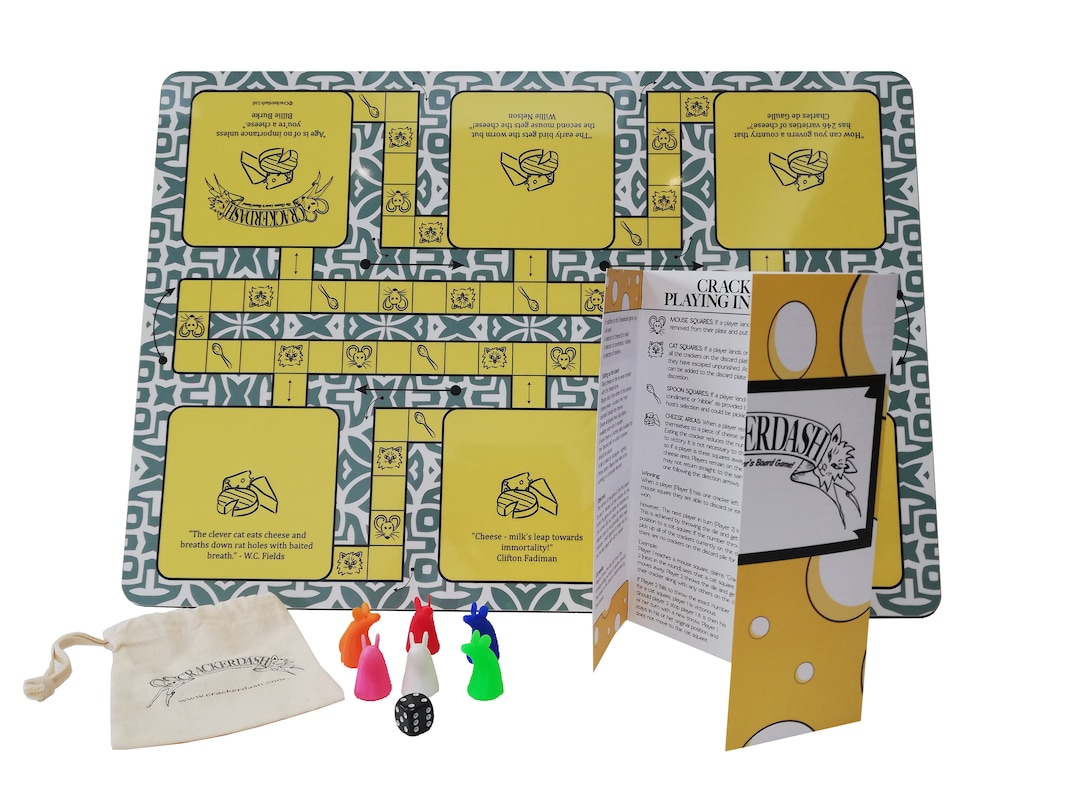 Crackerdash the Cheese Lover's Board Game Etsy UK