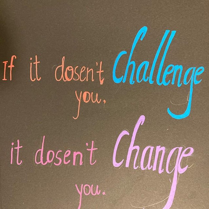 Quotes: Challenge yourself | Etsy