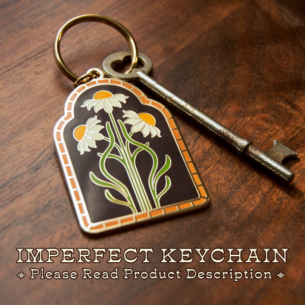 IMPERFECT Enamel Keychain • Seconds Sale • Discounted Keychain