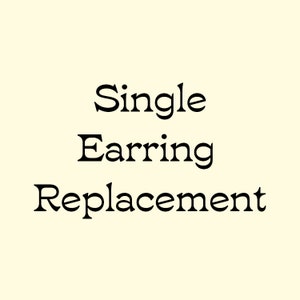 Single Earring Replacement