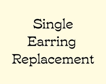 Single Earring Replacement