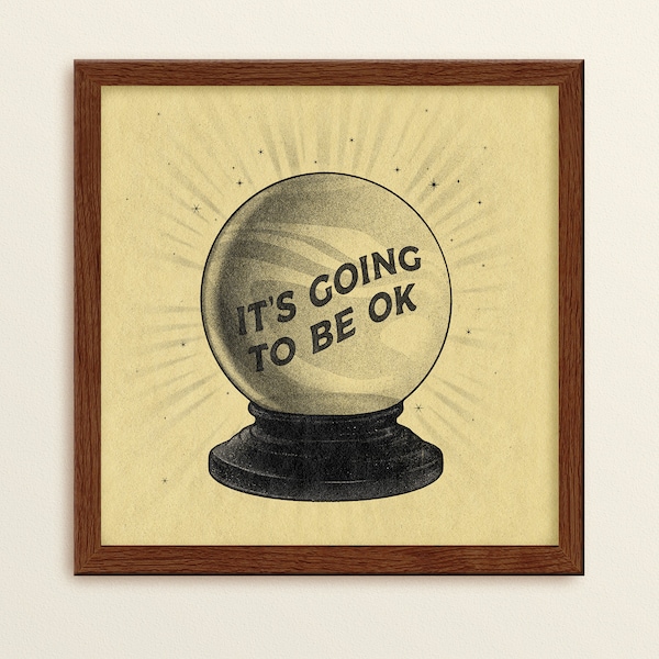 Crystal Ball ⋆ Art Print ⋆ Vintage Inspired Art ⋆ Inspirational Art ⋆ Boho Art Print