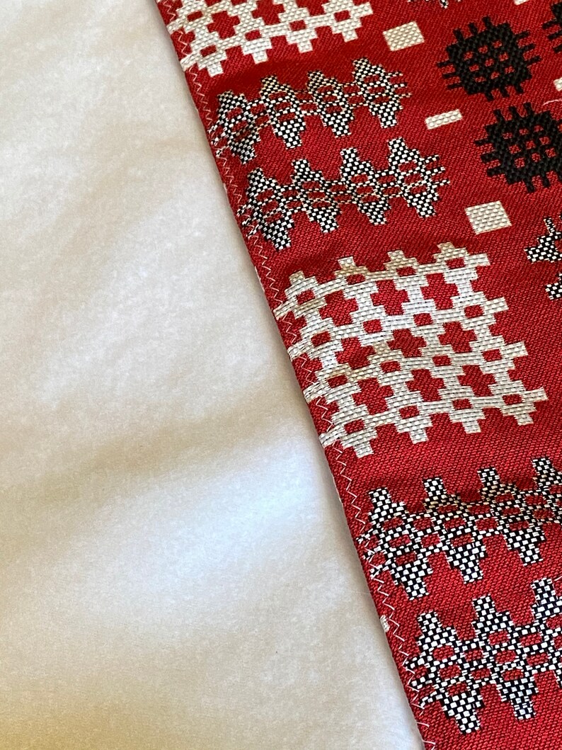 Welsh Blanket Tapestry Stunning Fleecy Lined Scarf in Red Etsy Australia