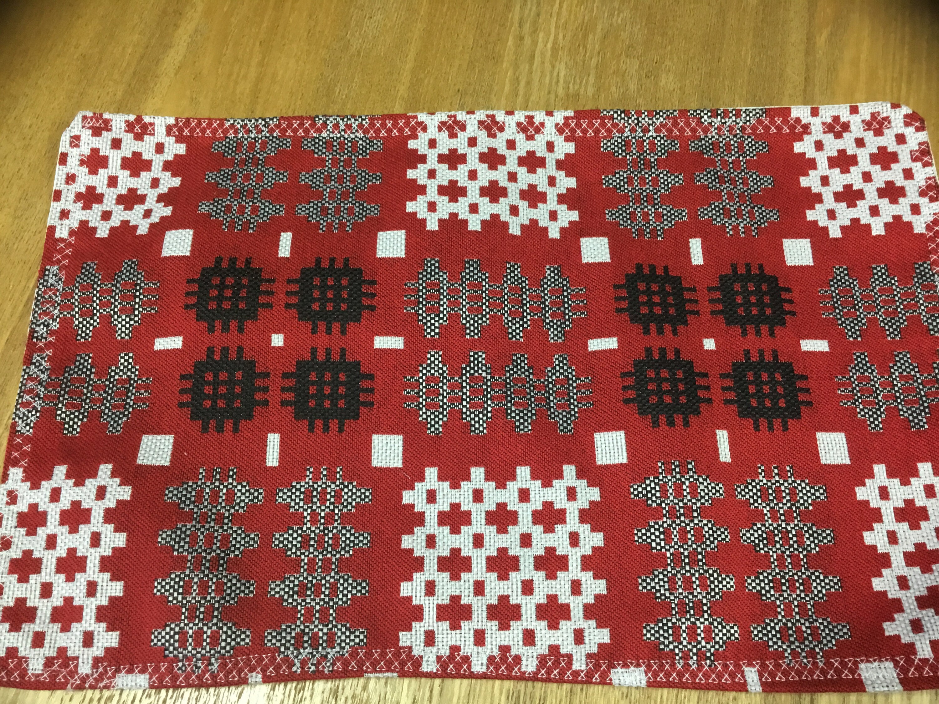 Welsh Blanket Tapestry Table Mats RED / Matiau Bwrdd COCH Etsy UK