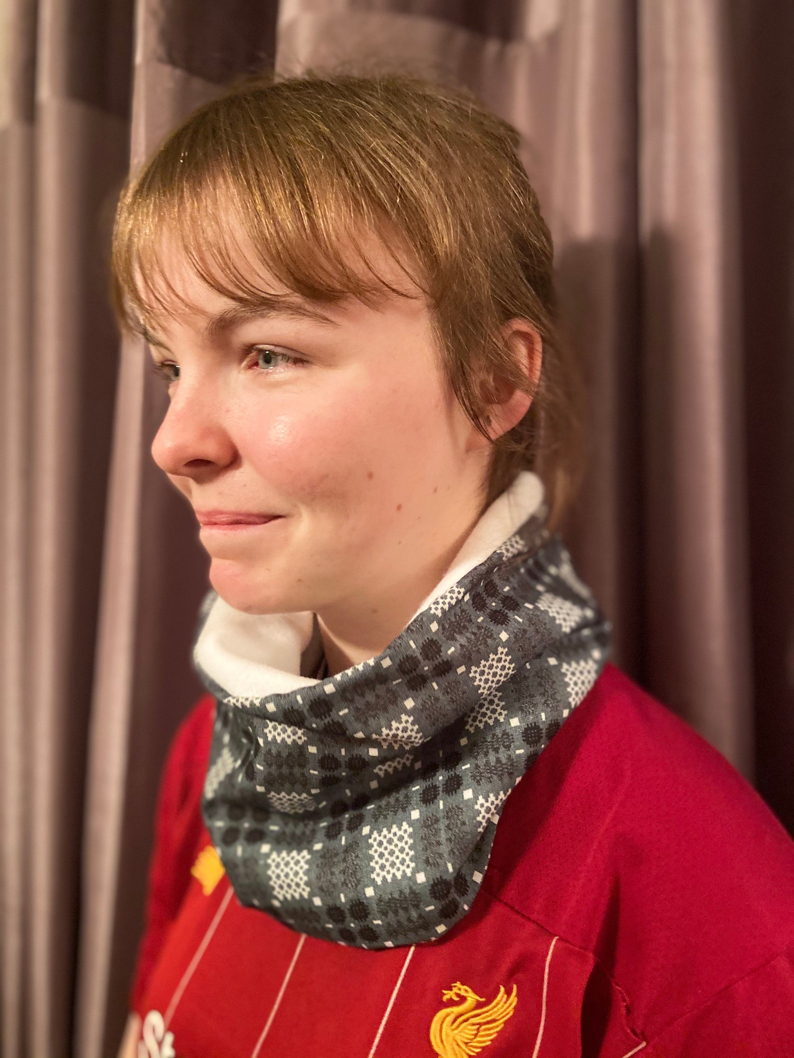 Welsh Blanket Tapestry patterned Snood scarf and matching face Etsy