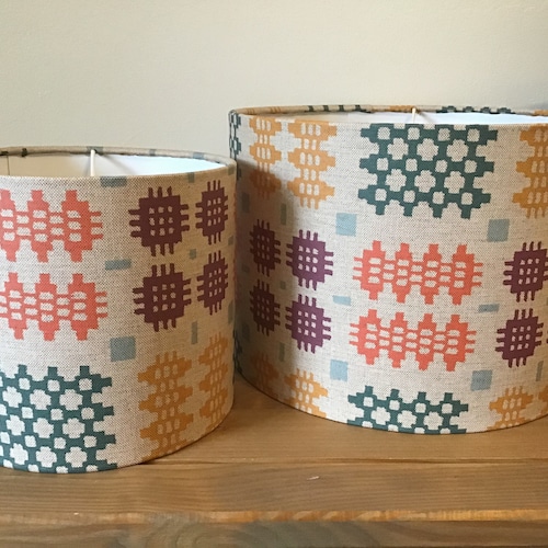 Handmade Welsh Tapestry Blanket Design Lampshade Etsy UK