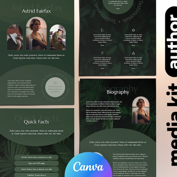 Media Kit Template Etsy