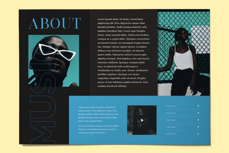 3page Band Press Kit Media Kit Template for Musicians Press Kit for 3page Band Press Kit Media Kit Template for Musicians Press Kit for