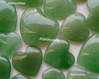 Green Jade Heart, Natural Jade, Green Jade, AAA Green Jade, Heart Shape, Top Quality, Jewelry Stone, Genuine Jade, Smooth Polished,