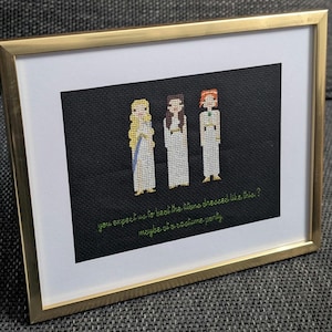 Parody Charmed Cross Stitch - Oh My Goddess! (customisation available)