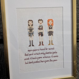 Parody Charmed Cross Stitch - Valhalley of the Dolls (customisation available)