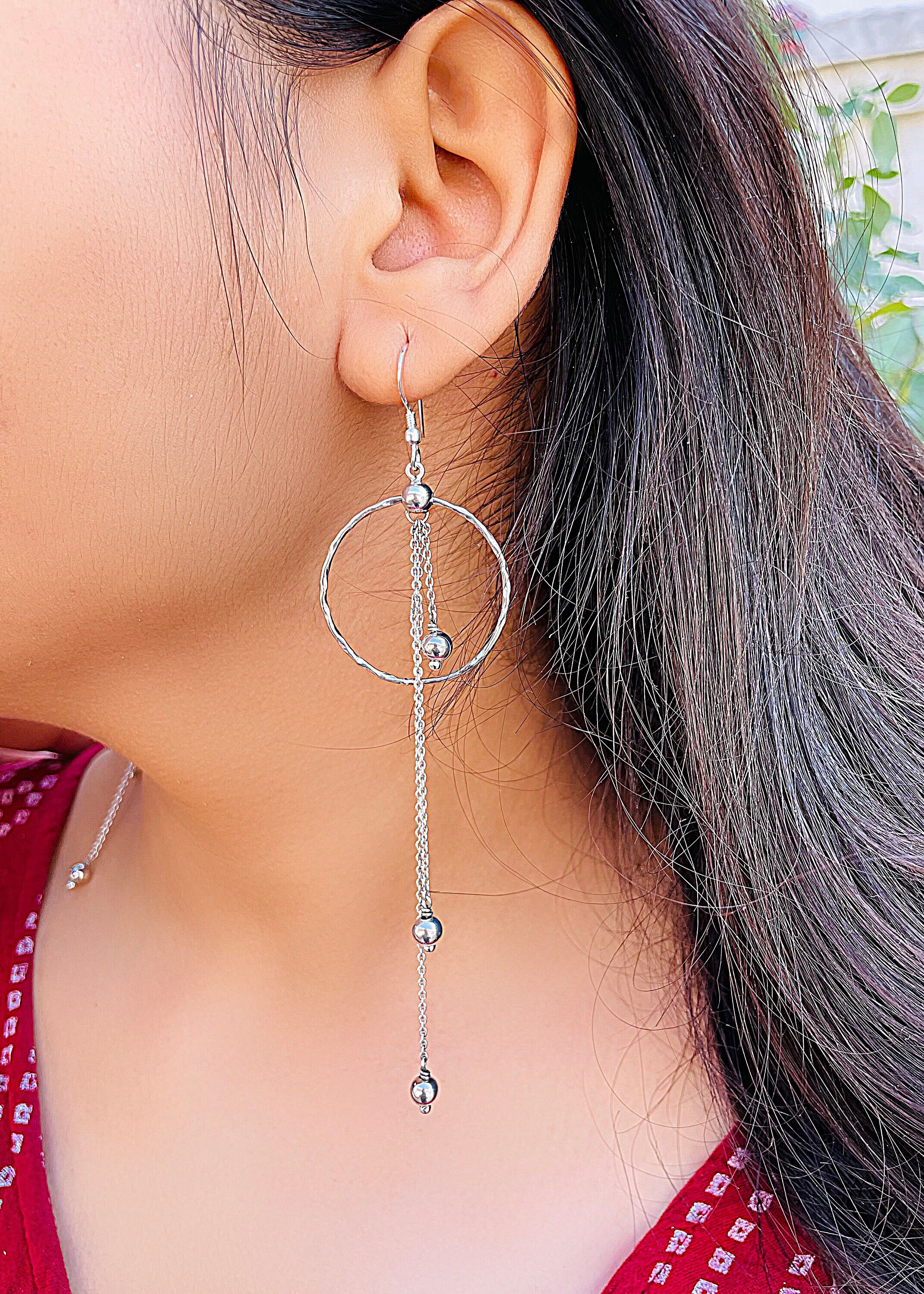 Long Gold Chain Earrings - A Common Thread