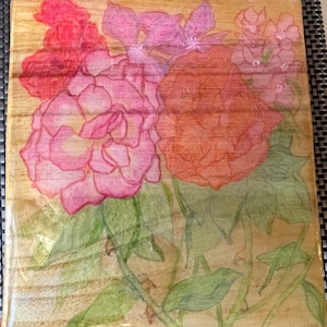 Colorful Flower Garden Wooden Keepsake/Jewelry Box