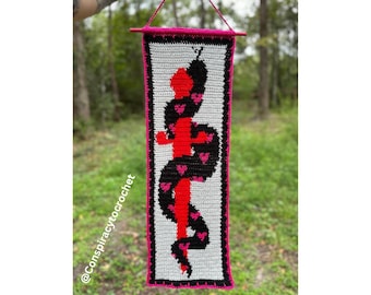 snake crochet tapestry pattern