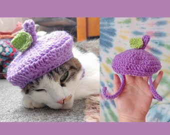 crochet cat hat pattern beret